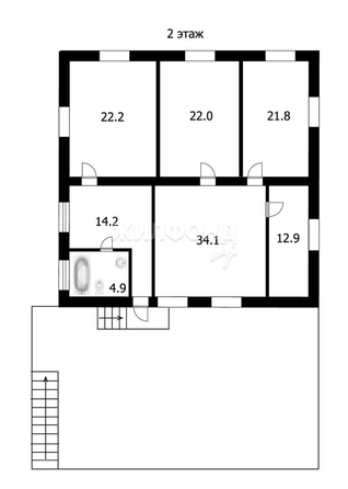 
   Продам дом, 394.2 м², Новосибирск

. Фото 23.