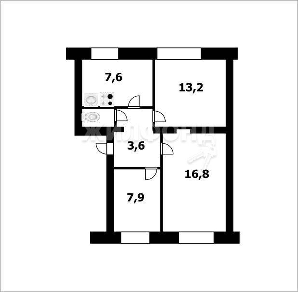 
   Продам комнату, 13.2 м², Первомайская ул, 90

. Фото 8.