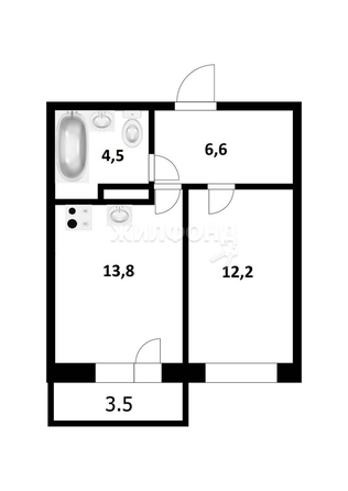 
   Продам 2-комнатную, 36.9 м², Заречная ул, 35

. Фото 23.