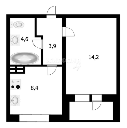 
   Продам 1-комнатную, 31.1 м², Степная ул, 262б

. Фото 9.