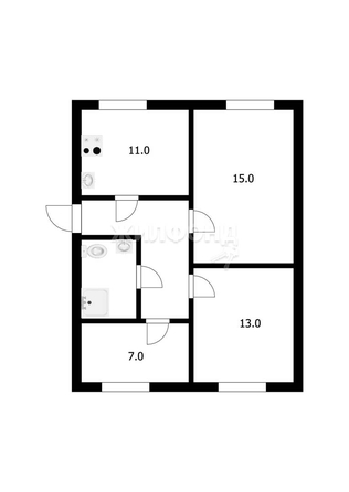 
   Продам 3-комнатную, 52.1 м², Ленина ул, 6

. Фото 25.