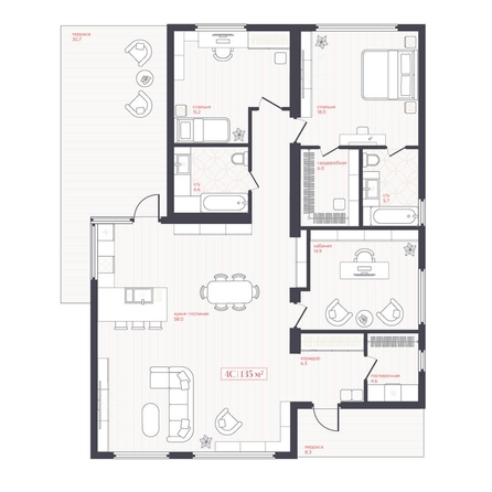 
   Продам дом, 135.18 м², Русские сезоны КП

. Фото 4.