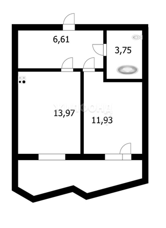 
   Продам 1-комнатную, 38 м², Закаменский мкр, 22

. Фото 17.