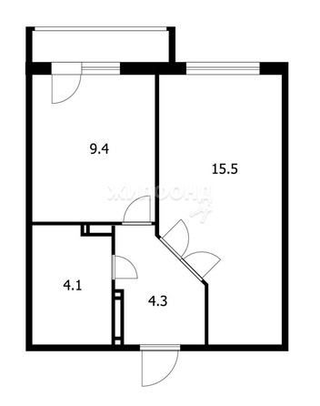 
   Продам 1-комнатную, 33.3 м², Ивана Севастьянова ул, 9

. Фото 11.