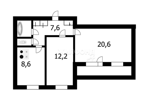 
   Продам 2-комнатную, 56.9 м², Курчатова ул, 7/6

. Фото 22.