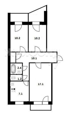 
   Продам 3-комнатную, 59 м², Зорге ул, 259

. Фото 20.