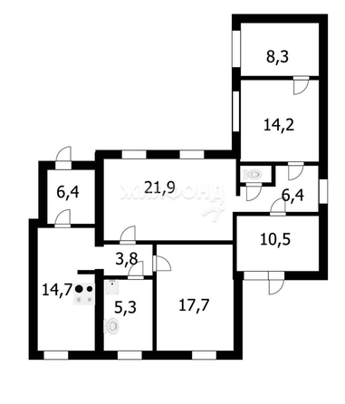 
   Продам дом, 119 м², Новосибирск

. Фото 6.