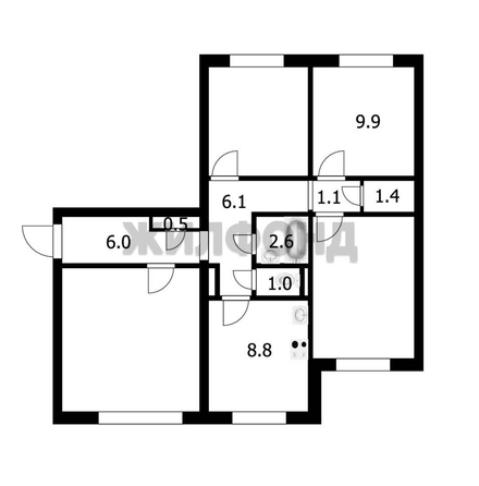 
   Продам комнату, 9.9 м², 9-й Гвардейской Дивизии ул, 1

. Фото 16.