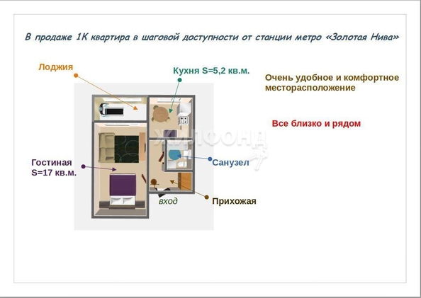 
   Продам 1-комнатную, 29.6 м², Бориса Богаткова ул, 266/1

. Фото 11.