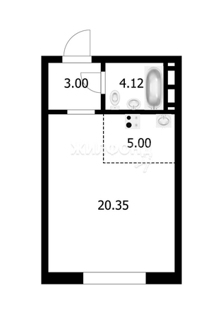 
   Продам студию, 32.4 м², Александра Чистякова ул, 2/2

. Фото 1.