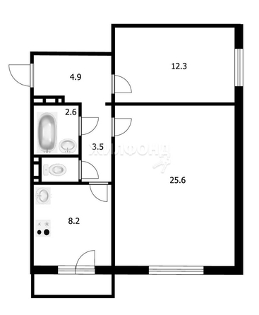 
   Продам 2-комнатную, 58.1 м², Виктора Шевелева ул, 26

. Фото 18.