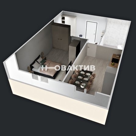 
   Продам 1-комнатную, 41.1 м², Юности ул, 3

. Фото 21.