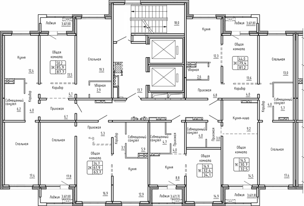 
   Продам 1-комнатную, 34.1 м², Самоцветы, Бирюза дом 2

. Фото 1.