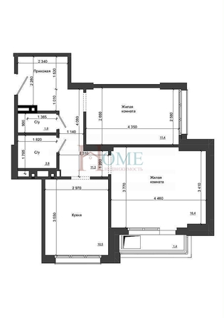 
  Сдам в аренду 2-комнатную квартиру, 55.4 м², Новосибирск

. Фото 9.