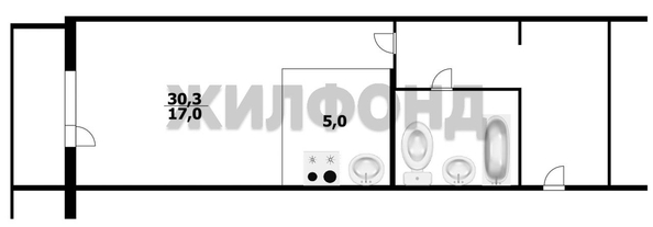
   Продам студию, 30.2 м², Виктора Уса ул, 2

. Фото 4.