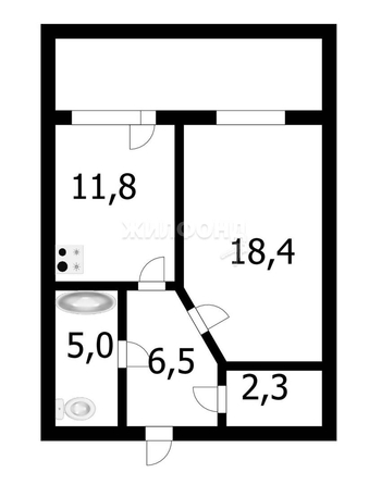 
   Продам 1-комнатную, 44 м², 2-й (4 мкр.) кв-л, 232

. Фото 8.