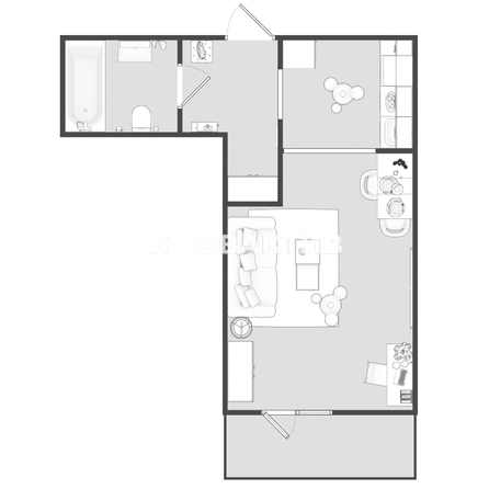 
   Продам студию, 29.9 м², Троллейная ул, 14

. Фото 1.