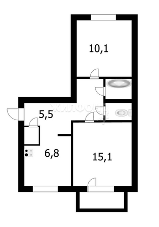 
   Продам 2-комнатную, 43.5 м², 9-й Гвардейской Дивизии ул, 12

. Фото 23.