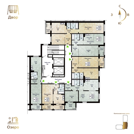 
   Продам 1-комнатную, 48.8 м², Новый горизонт, дом 3

. Фото 1.