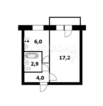 
   Продам 1-комнатную, 30.1 м², Челюскинцев ул, 22

. Фото 1.