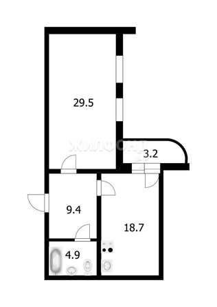 
   Продам 2-комнатную, 62.5 м², Гурьевская ул, 78

. Фото 17.