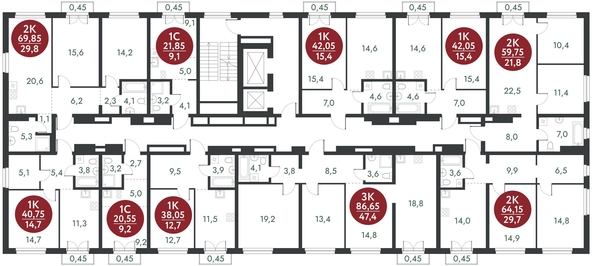 
   Продам студию, 20.55 м², Скандинавские кварталы, дом 1

. Фото 1.