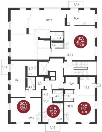 
   Продам студию, 61.51 м², Скандинавские кварталы, дом 1

. Фото 1.