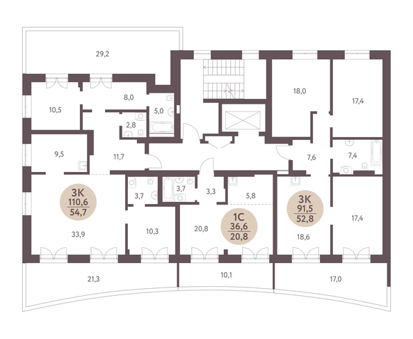 
   Продам 3-комнатную, 91.5 м², Зеленый город, дом 1

. Фото 1.