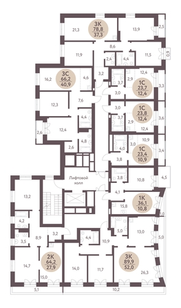 
   Продам 3-комнатную, 89.9 м², Зеленый город, дом 1

. Фото 1.