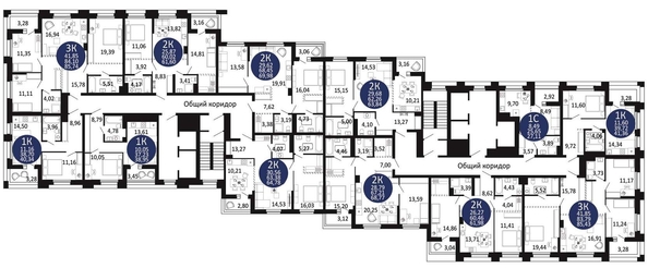 
   Продам 2-комнатную, 64.78 м², Первый на Рябиновой

. Фото 1.