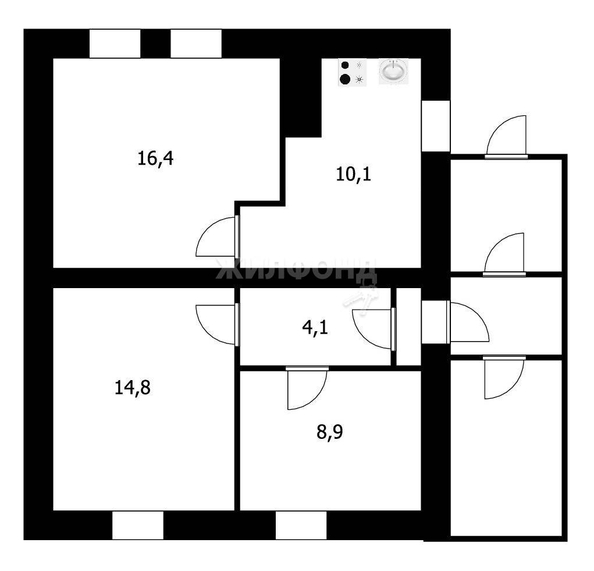 
   Продам 3-комнатную, 55 м², 5-й Чукотский пер, 5

. Фото 6.