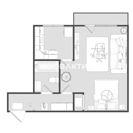 
   Продам 1-комнатную, 29.4 м², Гоголя ул, 225/2

. Фото 23.