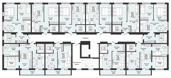 
   Продам 3-комнатную, 60.88 м², Одоевский, дом 4

. Фото 1.