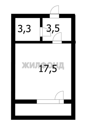 
   Продам студию, 24.3 м², Сержанта Коротаева ул, 1

. Фото 12.