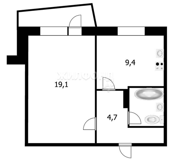 
   Продам 1-комнатную, 38.2 м², Родники ул, 3/2

. Фото 9.