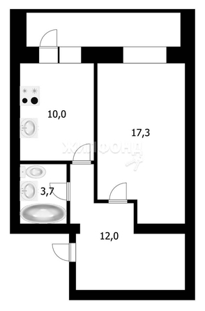 
   Продам 1-комнатную, 43 м², Романтиков ул, 3

. Фото 10.