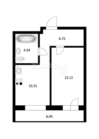 
   Продам 1-комнатную, 36.1 м², Петухова ул, 14

. Фото 2.