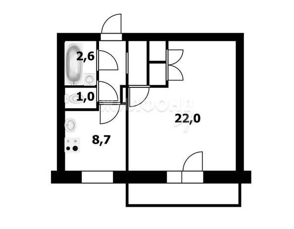 
   Продам 1-комнатную, 40.3 м², Зорге ул, 78

. Фото 6.