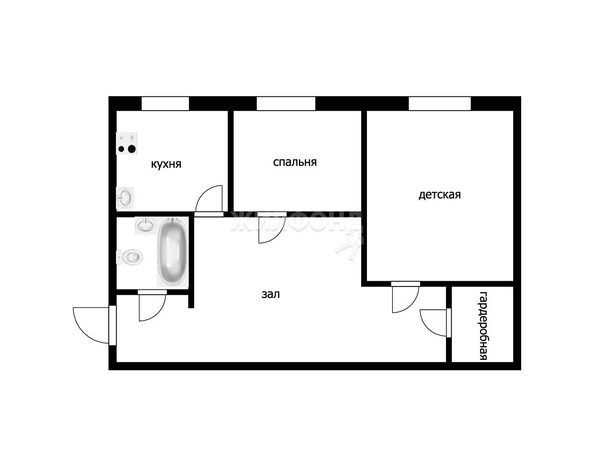 
   Продам 2-комнатную, 56.4 м², Горский мкр, 11

. Фото 14.