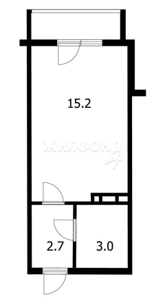 
   Продам студию, 20.9 м², Дмитрия Шмонина ул, 6

. Фото 4.