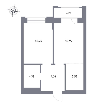 
   Продам 2-комнатную, 47.9 м², Державина ул, 50

. Фото 1.