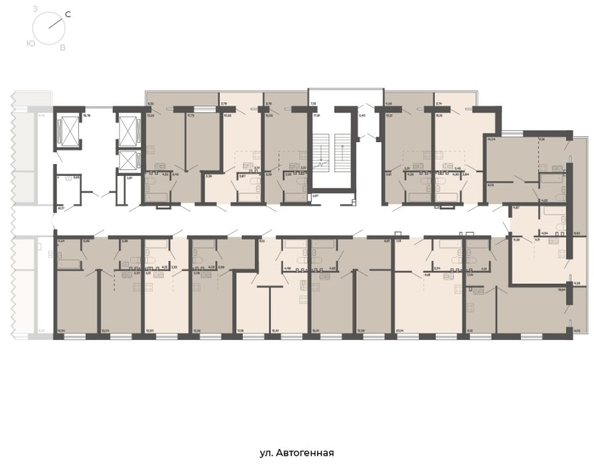 
   Продам 1-комнатный апартамент, 41.16 м², Автогенная ул, 75

. Фото 1.