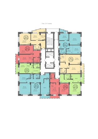 
   Продам 3-комнатную, 79.4 м², Red Fox (Ред Фокс) , дом 6/2

. Фото 1.