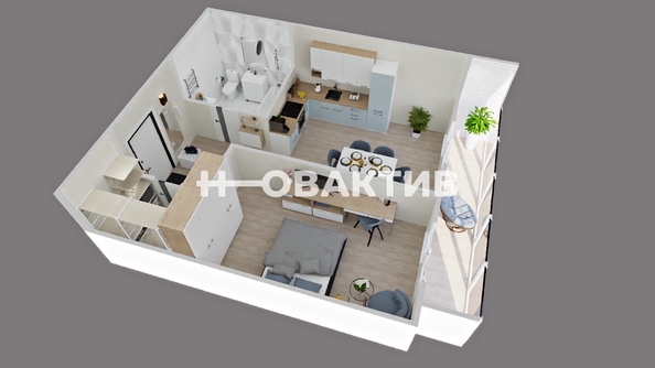 
   Продам 1-комнатную, 41.7 м², Садовый проезд, 11

. Фото 2.