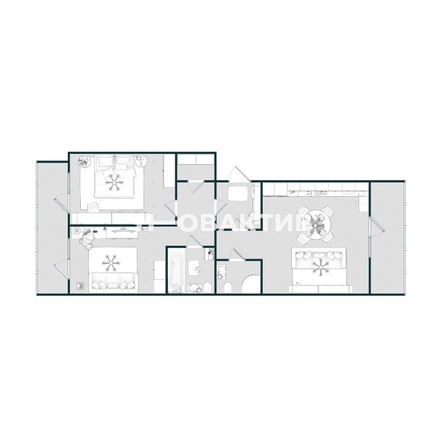 
   Продам 3-комнатную, 71.1 м², Садовый проезд, 11

. Фото 2.