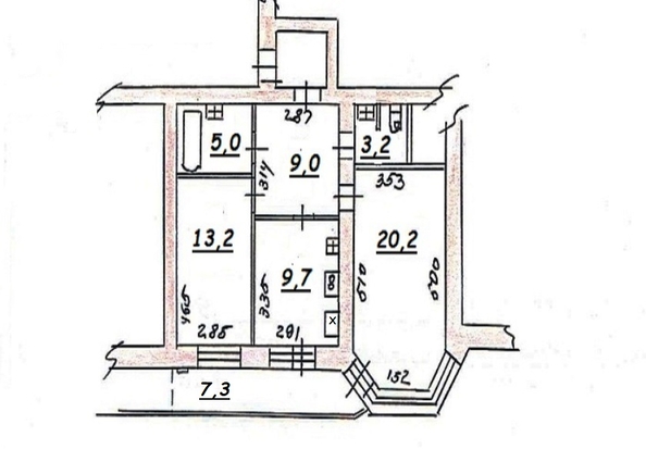 
   Продам 2-комнатную, 60.3 м², Дачная ул, 21/1

. Фото 3.