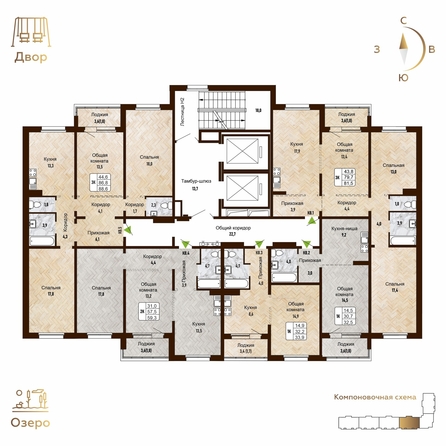 
   Продам 1-комнатную, 32.5 м², Новый горизонт, дом 4

. Фото 1.