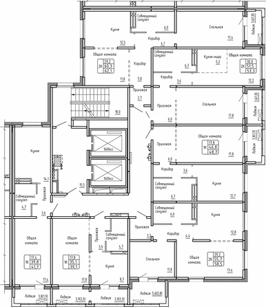 
   Продам 1-комнатную, 41.7 м², Самоцветы, Бирюза дом 2

. Фото 1.