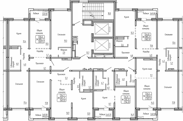 
   Продам 3-комнатную, 87.5 м², Самоцветы, Бирюза дом 2

. Фото 1.