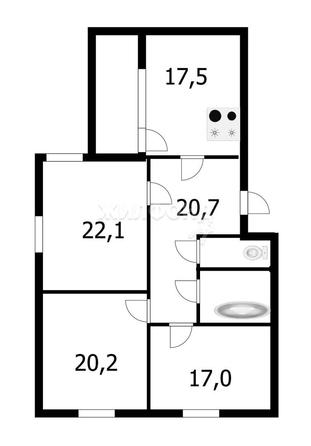 
   Продам 3-комнатную, 106.2 м², Горский мкр, 1

. Фото 26.